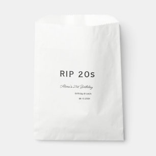 RIP 20s 21st birthday simple minimal brunch date n Favour Bags