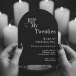 RIP 20s 30th Birthday Party Black and White Invitation<br><div class="desc">This is a modern, 30th birthday, party design. This simple RIP 20s design, is in classic black and white with stylish typography. The template is set up for you to simply add your name birthday party details. Perfect for a cool and fun, RIP 20s themed, 30th birthday party. To personalise,...</div>