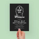 RIP 20s Black White 30th Birthday Party Invitation<br><div class="desc">Here's to the end of an era and the start of a new chapter! Our black & white 30th birthday party invitations, complete with a hilarious 'RIP 20s' gravestone design, will set the perfect tone for your celebration. So why not kick off your thirties with a party no one will...</div>