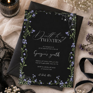 RIP 20s Death to My Youth 30th Birthday Invitation