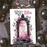 Rip 20s Death to my Youth 30th Pink Birthday Party Invitation<br><div class="desc">Say farewell to the twenties in style with our RIP to 20's 30th Birthday Party Invitation! This unique and playful design pays homage to the passing of the twenties with a touch of humour and girly charm. Featuring a pink girly tombstone adorned with delicate pink flowers, this invitation sets the...</div>