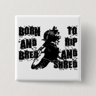 Rip And Shred 15 Cm Square Badge