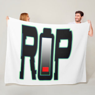 RIP Battery Fleece Blanket, All Sizes Blanket