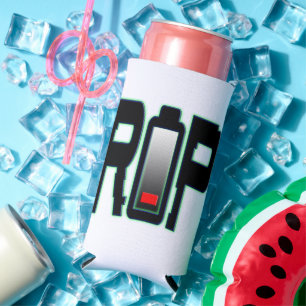 RIP Battery Foam Slim Seltzer Can Cooler
