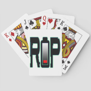 RIP Battery Playing Cards
