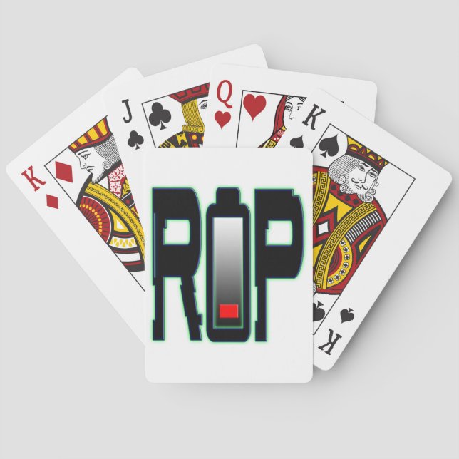 RIP Battery Playing Cards (Back)