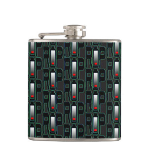 RIP Battery Vinyl Wrapped Flask