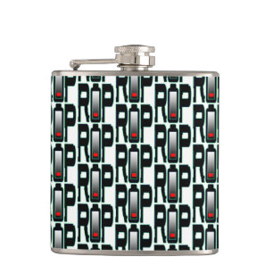 RIP Battery Vinyl Wrapped Flask