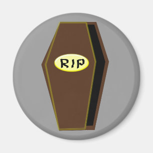 RIP Coffin of Doom Magnet