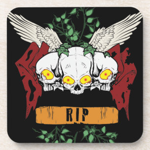 RIP Evil Skulls Coaster