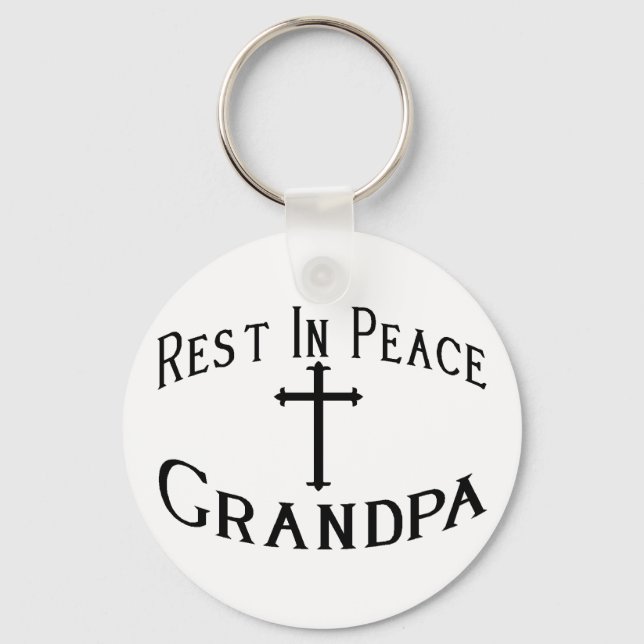 RIP Grandpa Key Ring (Front)
