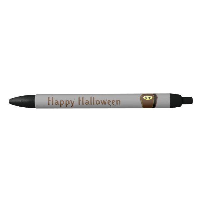 RIP Haklloween Coffin of Doom Personalised Pen (Front)