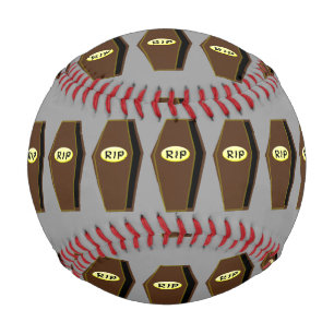 RIP Halloween Coffin of Doom Baseball