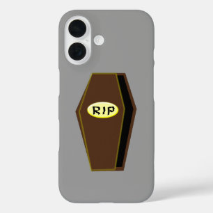 RIP Halloween Coffin of Doom iPhone 16 Case