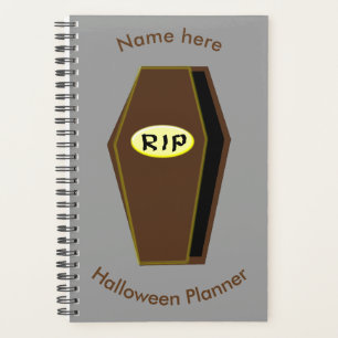 RIP Halloween Coffin of Doom Custom Planner