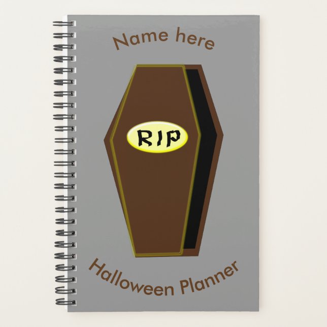 RIP Halloween Coffin of Doom Custom Planner (Front)