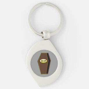 RIP Halloween Coffin of Doom Keychain