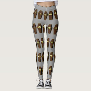 RIP Halloween Coffin of Doom Leggings