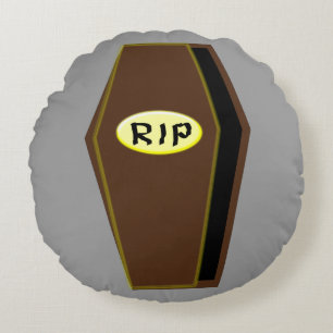 RIP Halloween Coffin of Doom Pillow