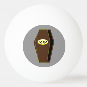 RIP Halloween Coffin of Doom Ping Pong Ball