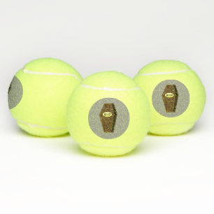 RIP Halloween Coffin of Doom Tennis Balls