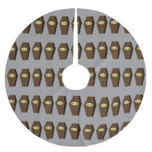 RIP Halloween Coffin of Doom Tree Skirt