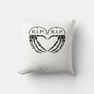 Rip, Heart Shaped Design Made From Gravestones, An Cushion