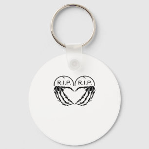 Rip, Heart Shaped Design Made From Gravestones, An Key Ring