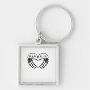 Rip, Heart Shaped Design Made From Gravestones, An Key Ring
