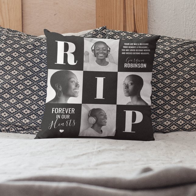 RIP Memorial Sympathy Photo Cushion (Creator Uploaded)