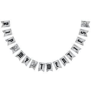 RIP My Twenties 20s Funeral Themed Birthday Banner