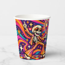 RIP My Twenties Disco Skeleton 30th Birthday Paper