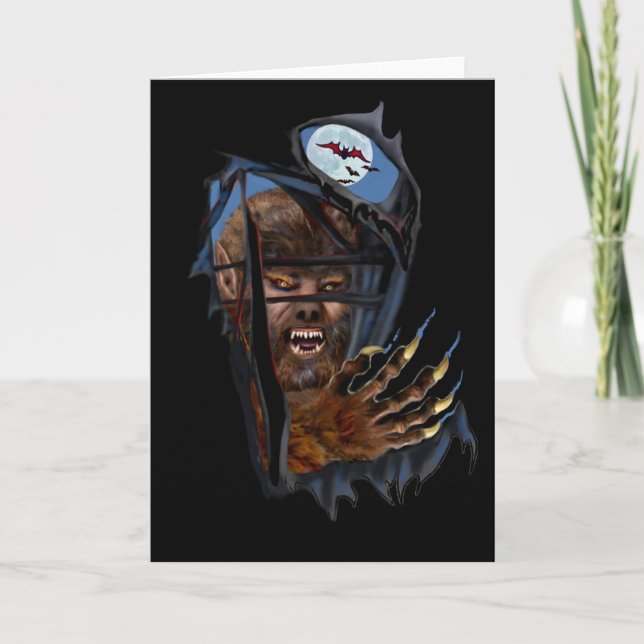 RIP ROARING WEREWOLF CARD (Front)