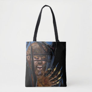 RIP ROARING WEREWOLF TOTE BAG