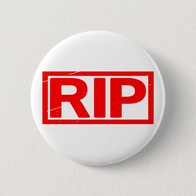 Rip Stamp 6 Cm Round Badge (Front)