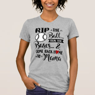 Rip The Ball/Baseball Mum T-Shirt