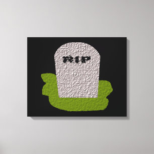 RIP Tombstone Canvas Print