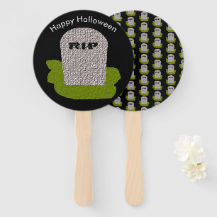 RIP Tombstone Custom Hand Fan