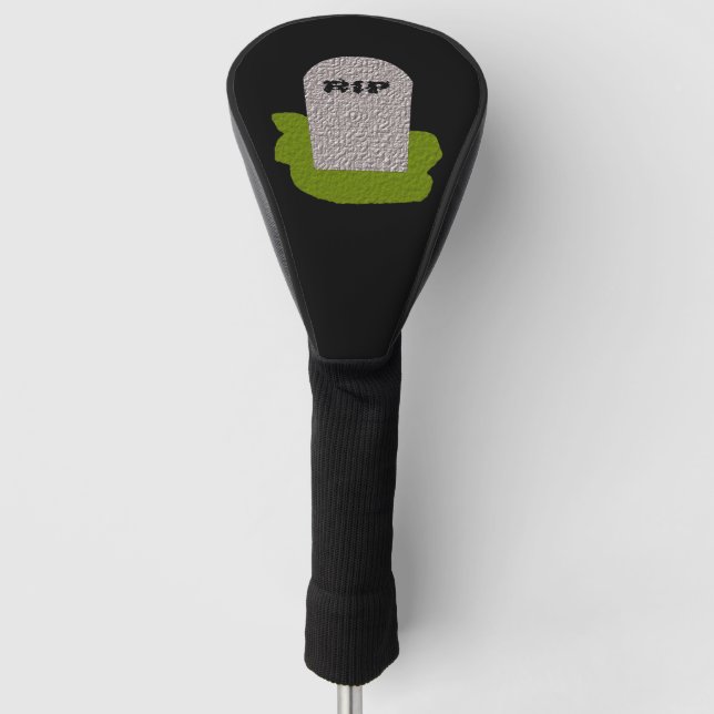 RIP Tombstone Golf Driver Cover (Front)
