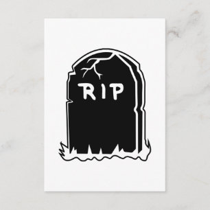 RIP Tombstone Invitations