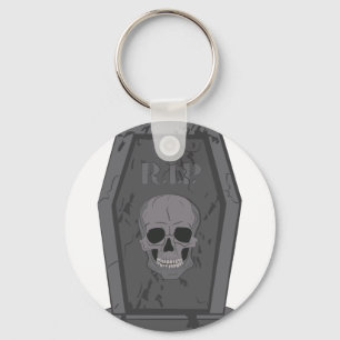 RIP Tombstone Key Ring
