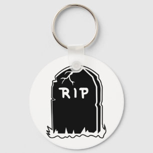 RIP Tombstone Keychain