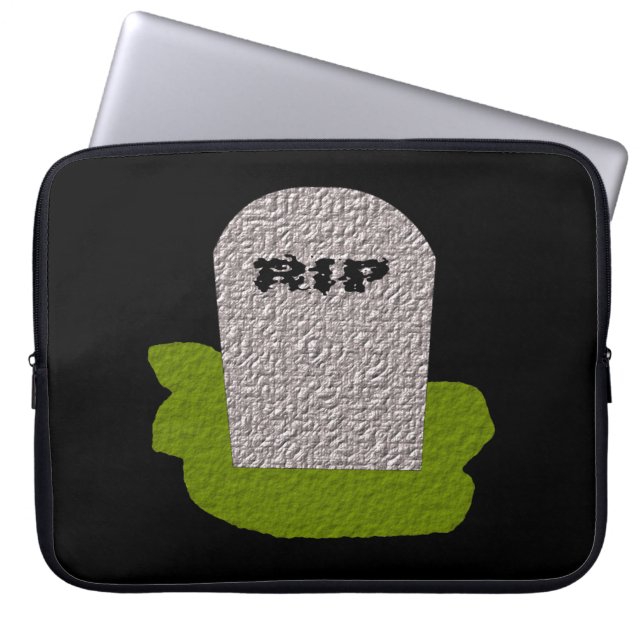 RIP Tombstone Laptop Bag (Front)