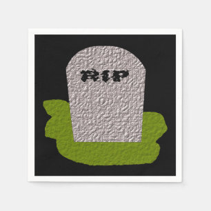 RIP Tombstone Paper Napkins