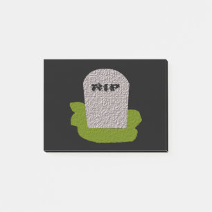 RIP Tombstone Post it notes Pad