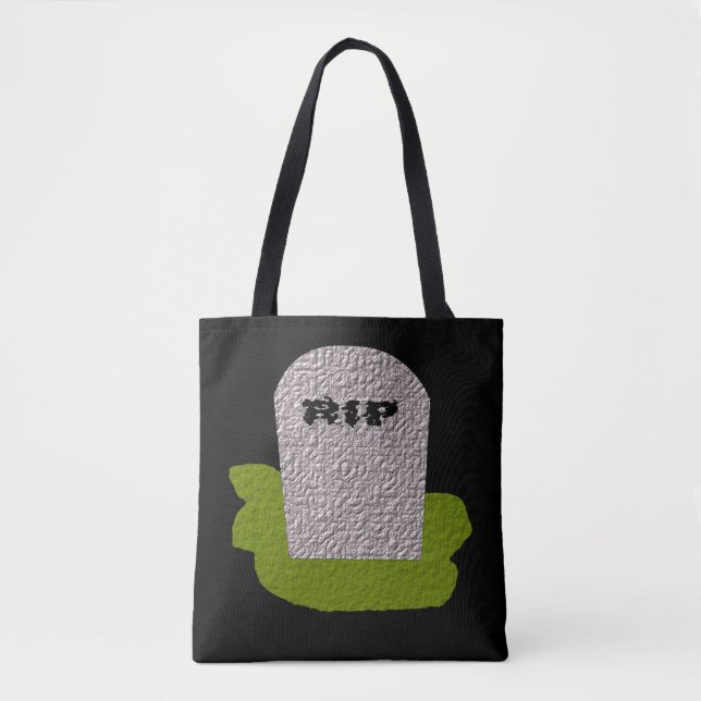 RIP Tombstone Tote Bag (Front)