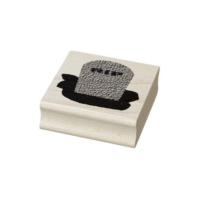 RIP Tombstone Wood Art Stamp (Stamp)