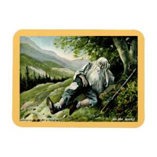 Rip Van Winkle 1907 Vintage Magnet