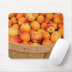 Ripe Apricots in Bushel Basket Mouse Mat