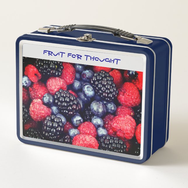 Ripe Berries Metal Lunch Box (Front)